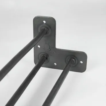 3-Piece Industrial Anthracite Steel Table Legs Table Frame HAIRPIN